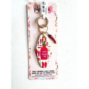 Piper K Hot Sauce "Spice up your Life" Keychain and Bag Charm